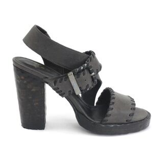 John Fluevog Hopscotch Tuggawar platform sandal size 8.5
